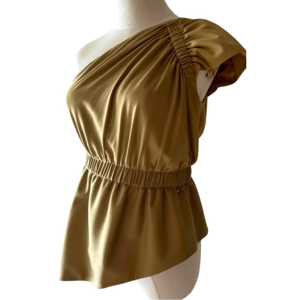 Chanel Silk One Shoulder Top